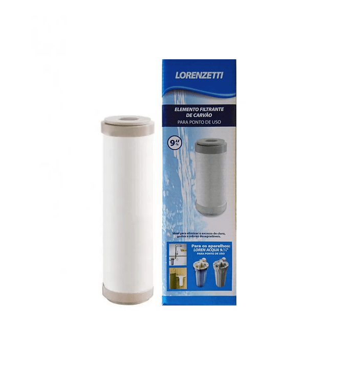 Globalfiltros Refil Carv O Ativado Lorenzetti Filtro Loren Acqua Pou